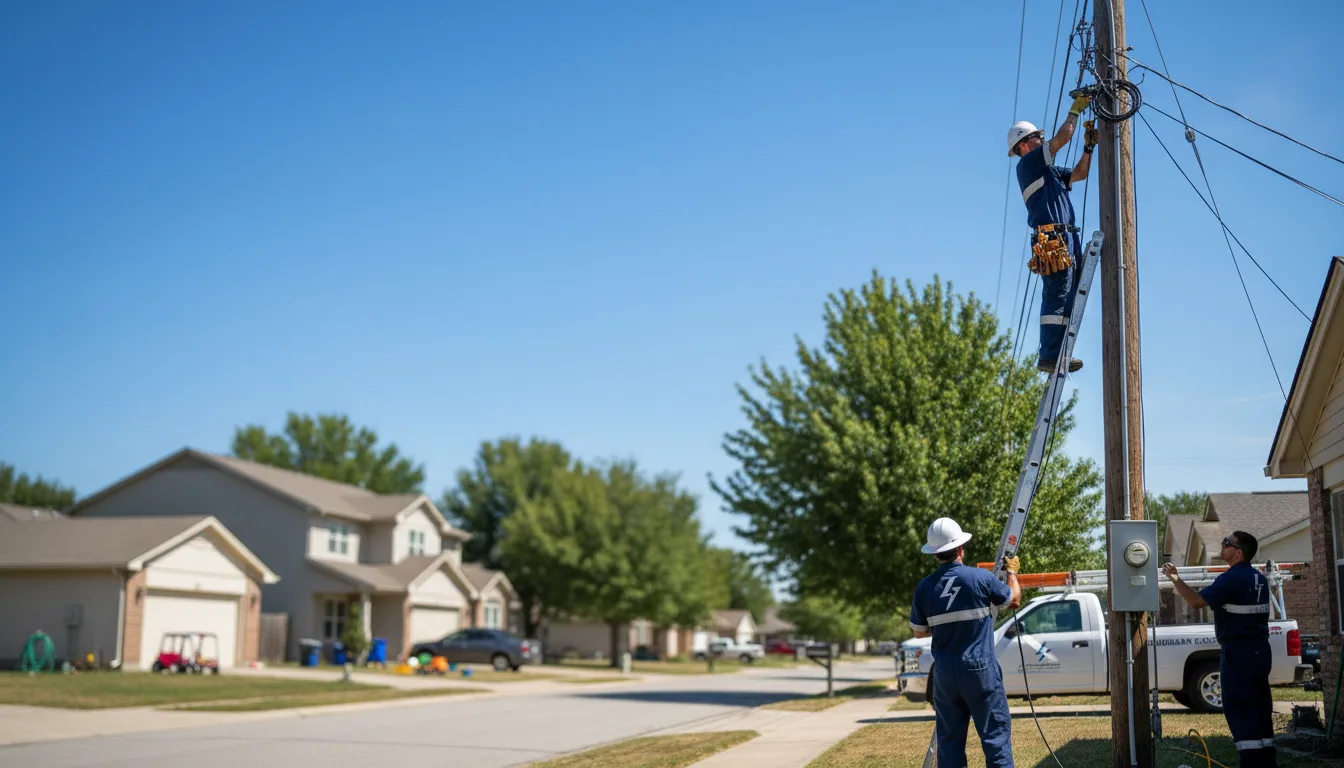 Residential electrician providing installation services in Goodman, MO